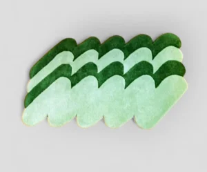 Verdure – Tufted Wool Rug in Layered Green