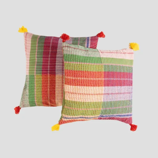 patch of home gamcha cushion cover