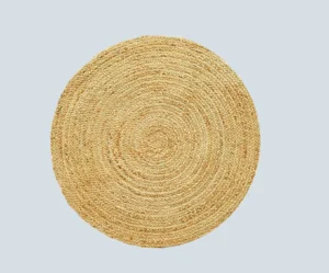 Round Jute Placemats - Natural Braided
