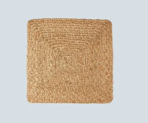 Square Jute Placemats - Natural Braided