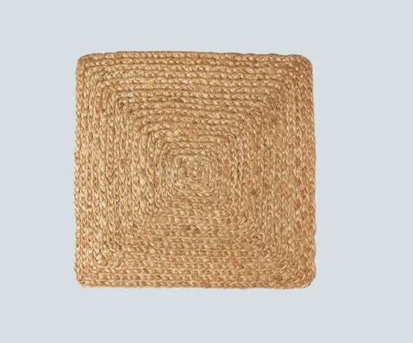 Square Jute Placemats - Natural Braided