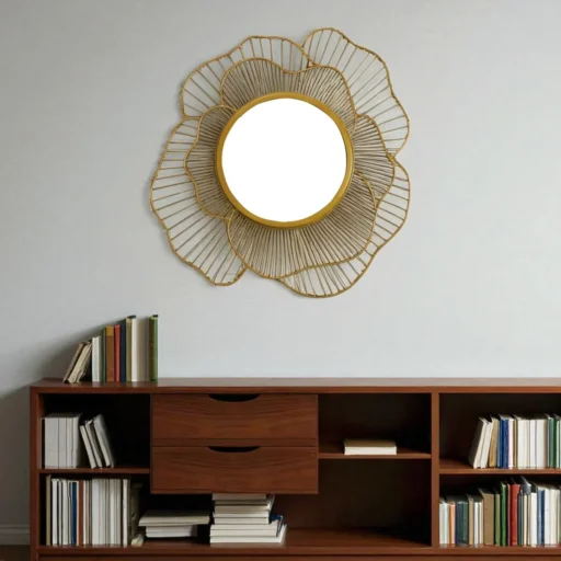 sundara radiant flowe wall mirror 4