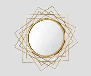 Suntrace Sculptural Wire Frame Wall Mirror
