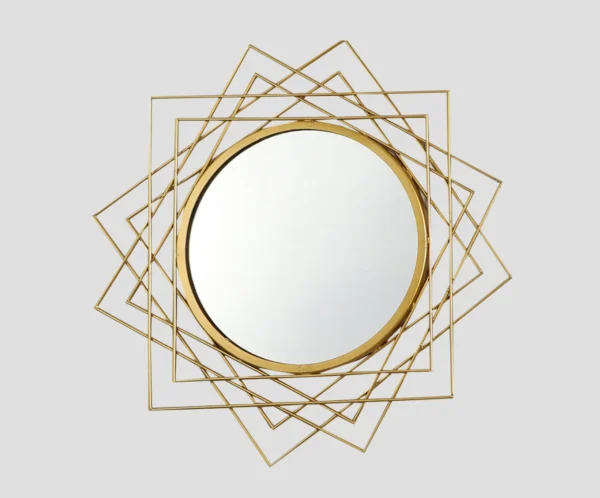 Suntrace Sculptural Wire Frame Wall Mirror