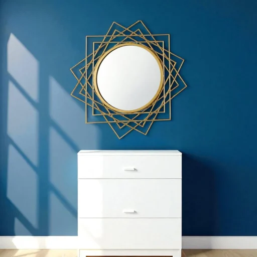 suntrace wire frame gold mirror 4