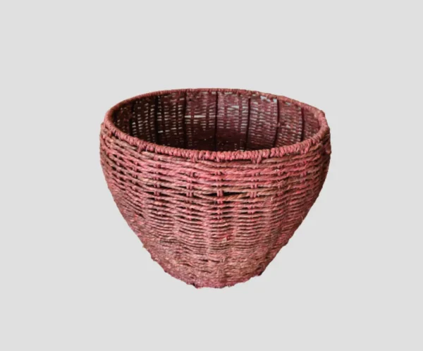 Terracotta Thread Handwoven Planter Basket