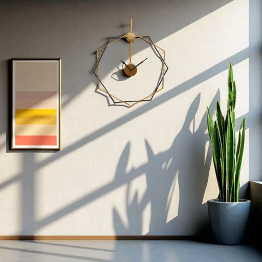 twine of time black gold wall clock 3