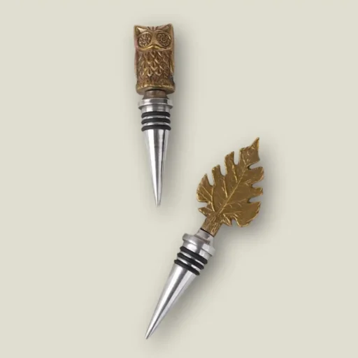 brass keeps wine stopper