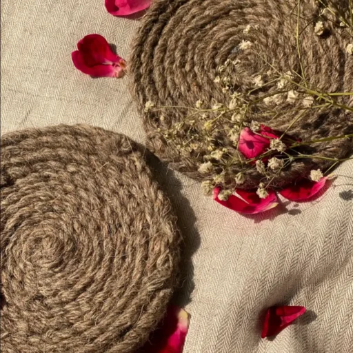 ghera wool knitted coaster 1
