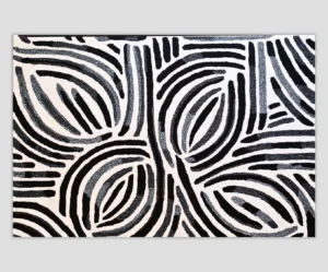 Midnight Script Rug