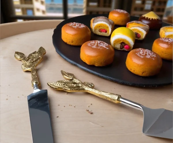 Patram Cake Knife and Server Set - Image 2