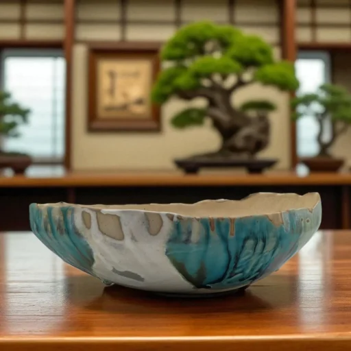 verdigris calm bonsai planter 3