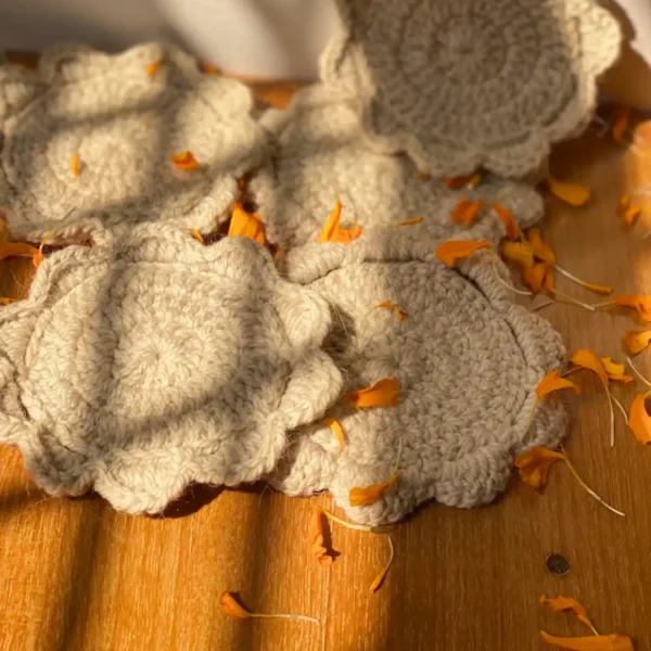 Pankhi Woollen Coaster Set - Image 2