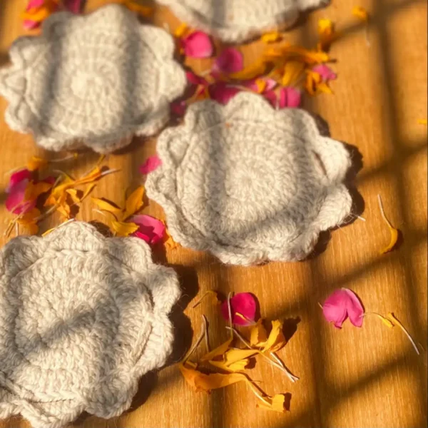 Pankhi Woollen Coaster Set - Image 3
