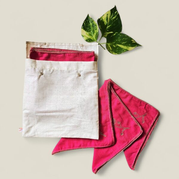 Padma Napkins - Pink - Image 2