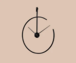 Aperture Black Wall Clock
