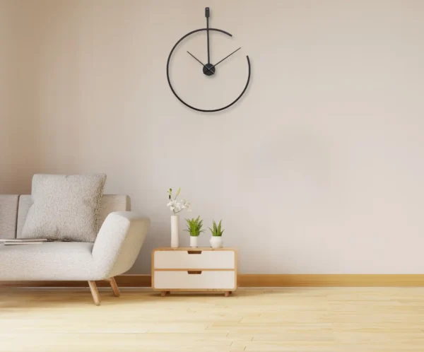 Aperture Black Wall Clock - Image 3