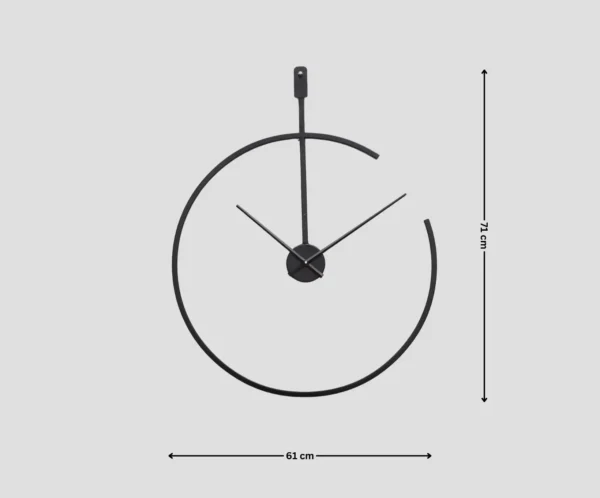 Aperture Black Wall Clock - Image 4
