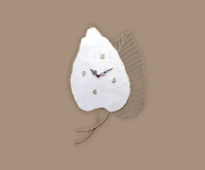 Autumn Leaf Wall Clock