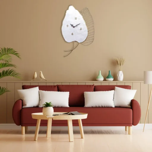 autumn leaf clock 2