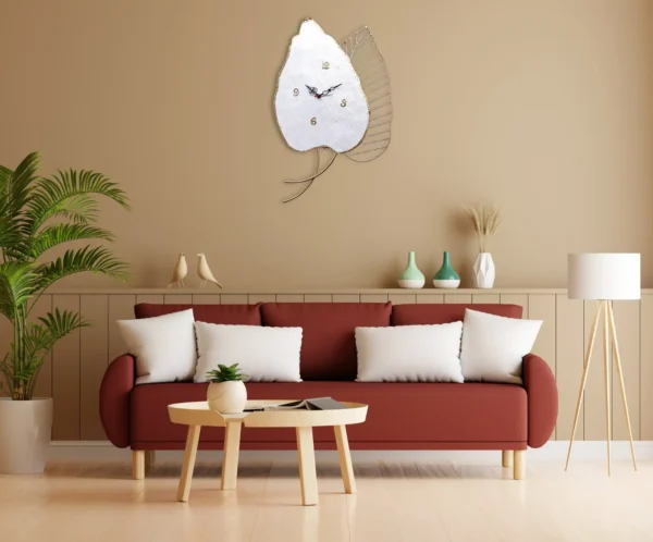Autumn Leaf Wall Clock - Image 2