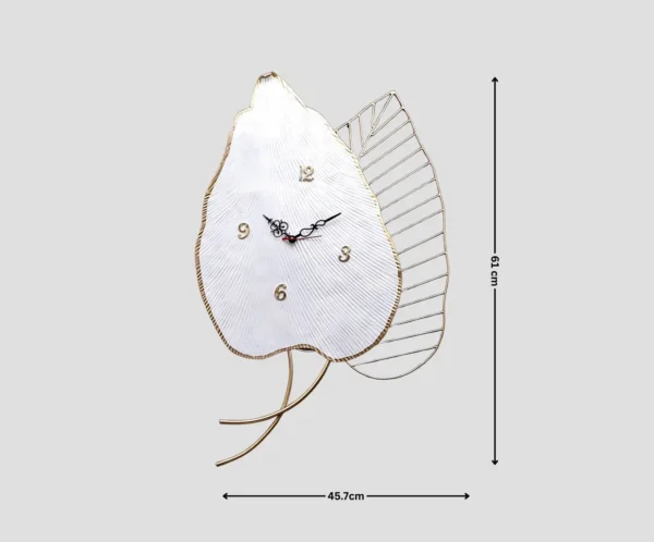 Autumn Leaf Wall Clock - Image 4