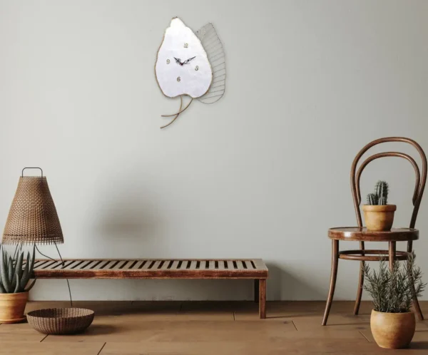 Autumn Leaf Wall Clock - Image 3