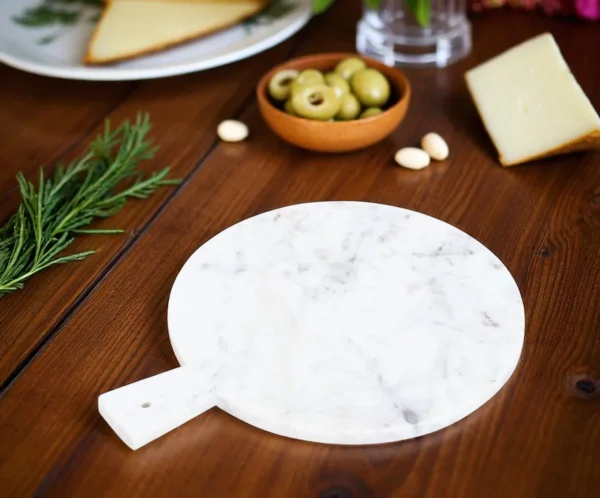 Forage Round Marble Serving Board - Image 3