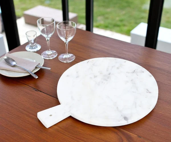 Forage Round Marble Serving Board - Image 2