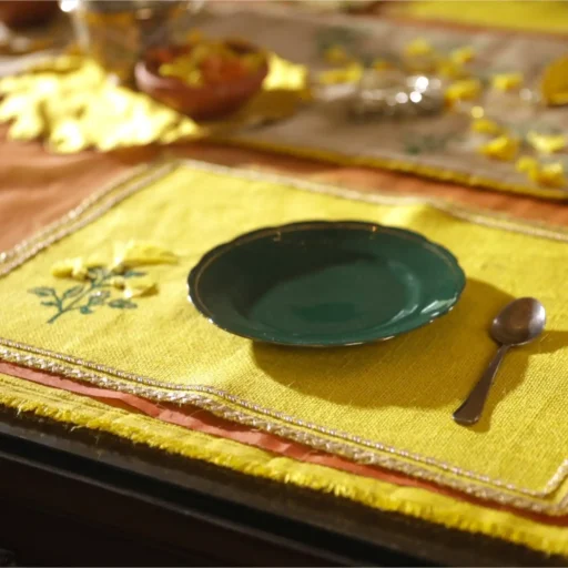 marigold jute placemats 5