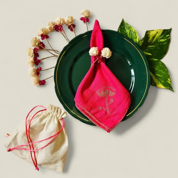 Shola Flower Napkin Rings - Image 3