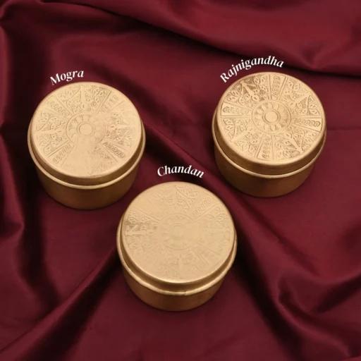 heritage brass candle jar set 4