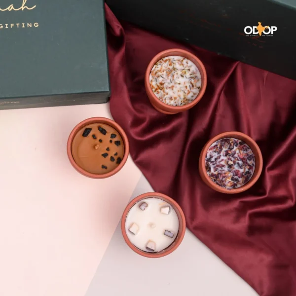 Symphony of Scents – Soy Wax Terracotta Candle Gift Hamper - Image 3