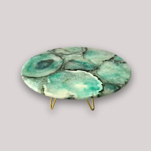 agate crest cake stand 2