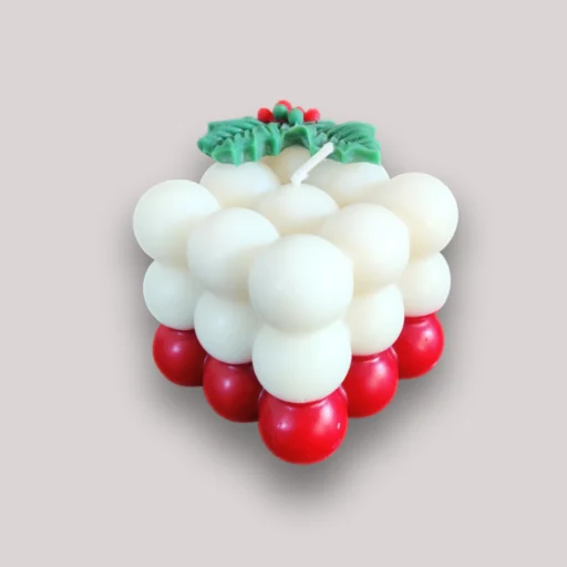 bubble christmas candle soy wax 4