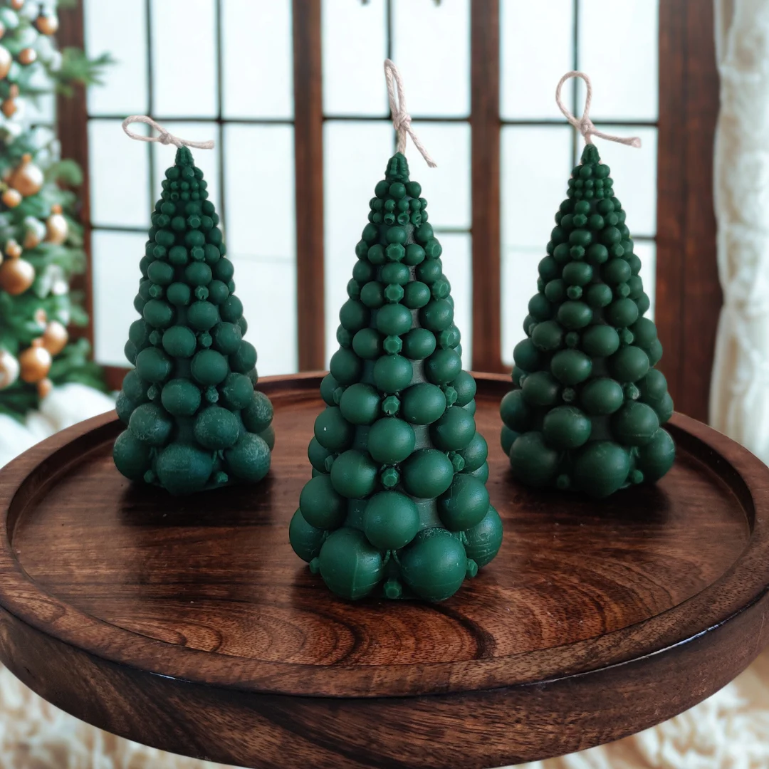 Bubble Christmas Tree Candle 2 bubble christmas tree soy wax candle 3