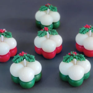 mini bubble candle soy wax 1