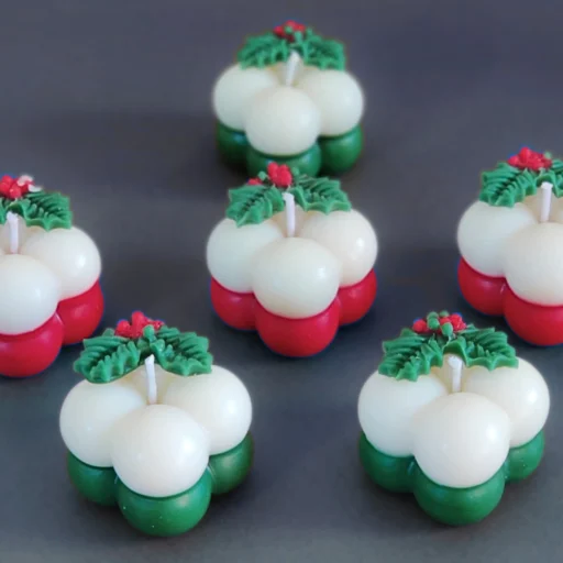 mini bubble candle soy wax 1