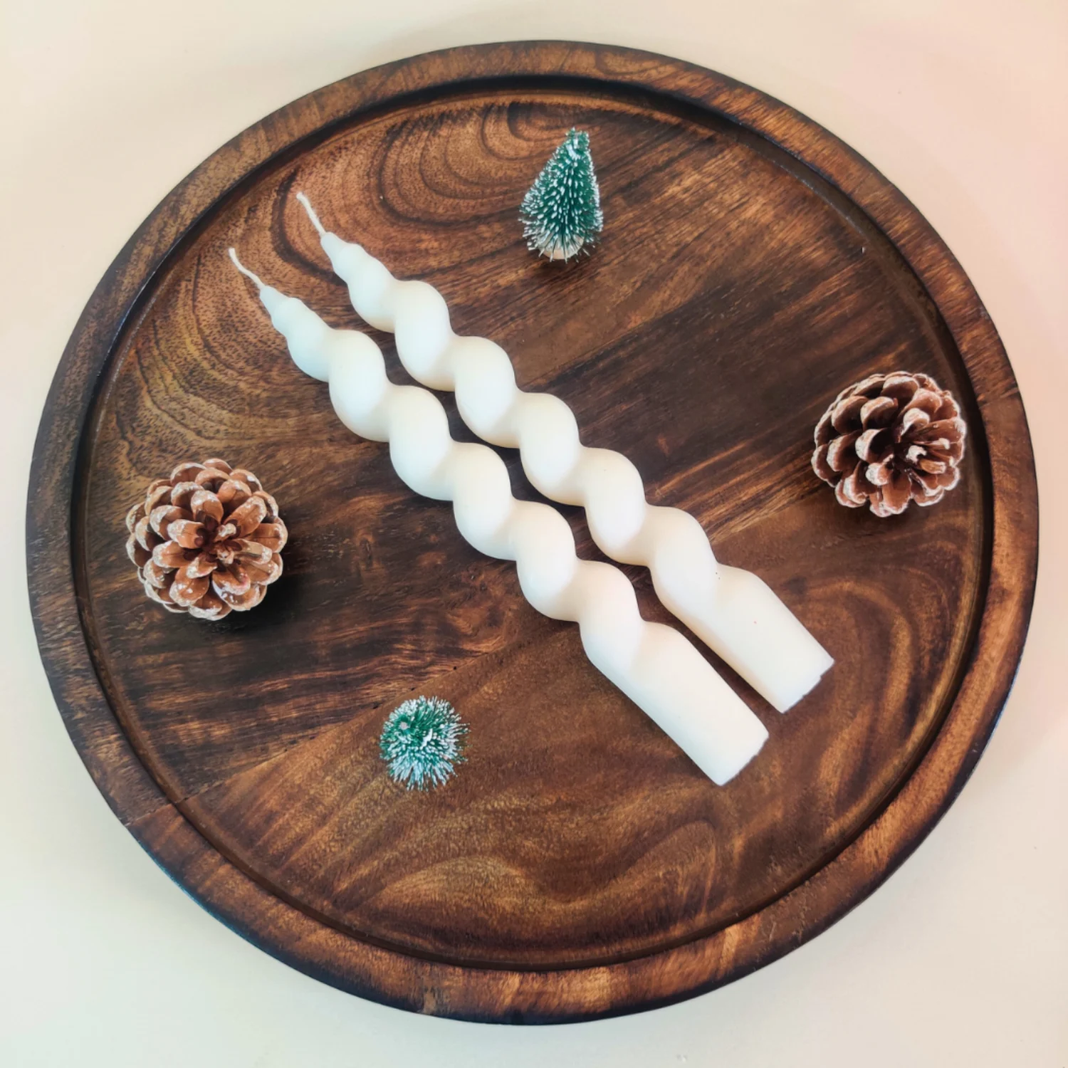 Spiral Taper Candle Set 3 spiral taper candle soy wax set 1