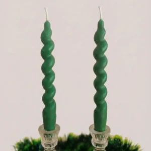 spiral taper candle soy wax set 5