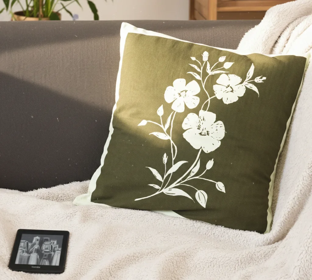 Primula Cushion Cover | Recycled Cotton 1 Primula Cushion D