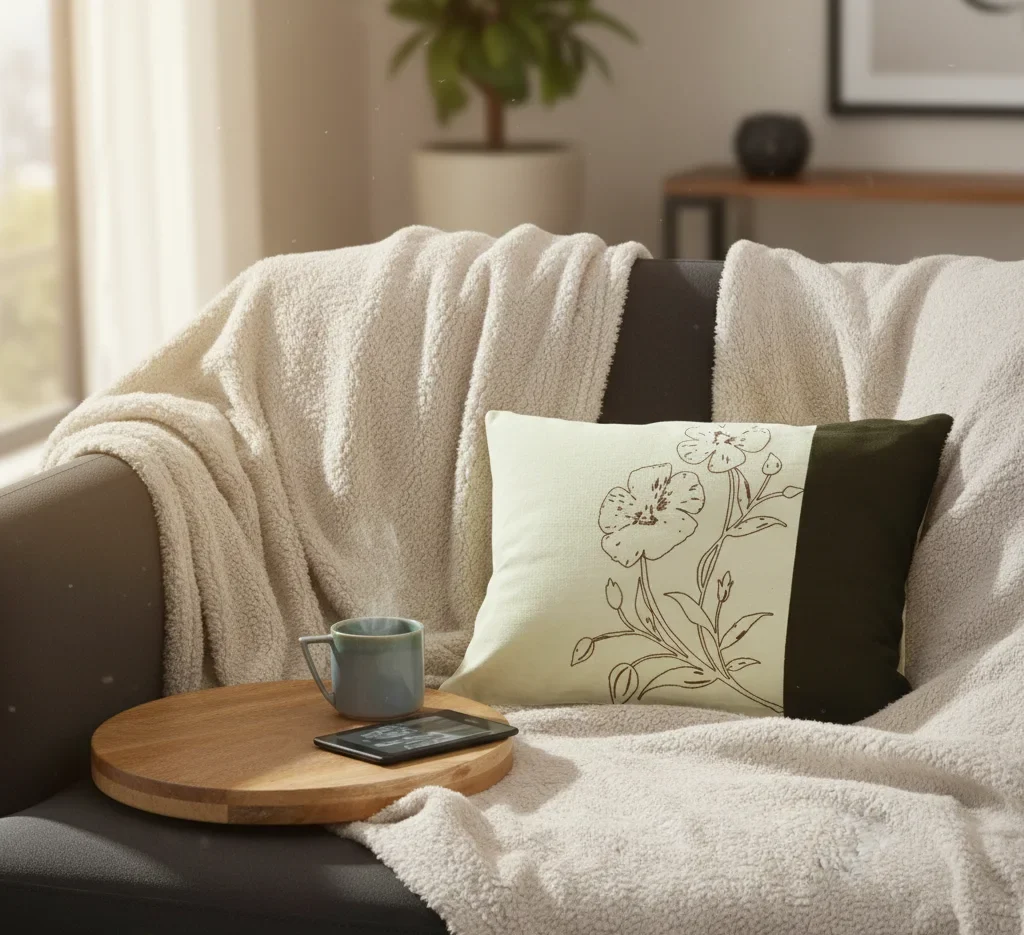 Primula Cushion Cover | Recycled Cotton 2 Primula Cushion E