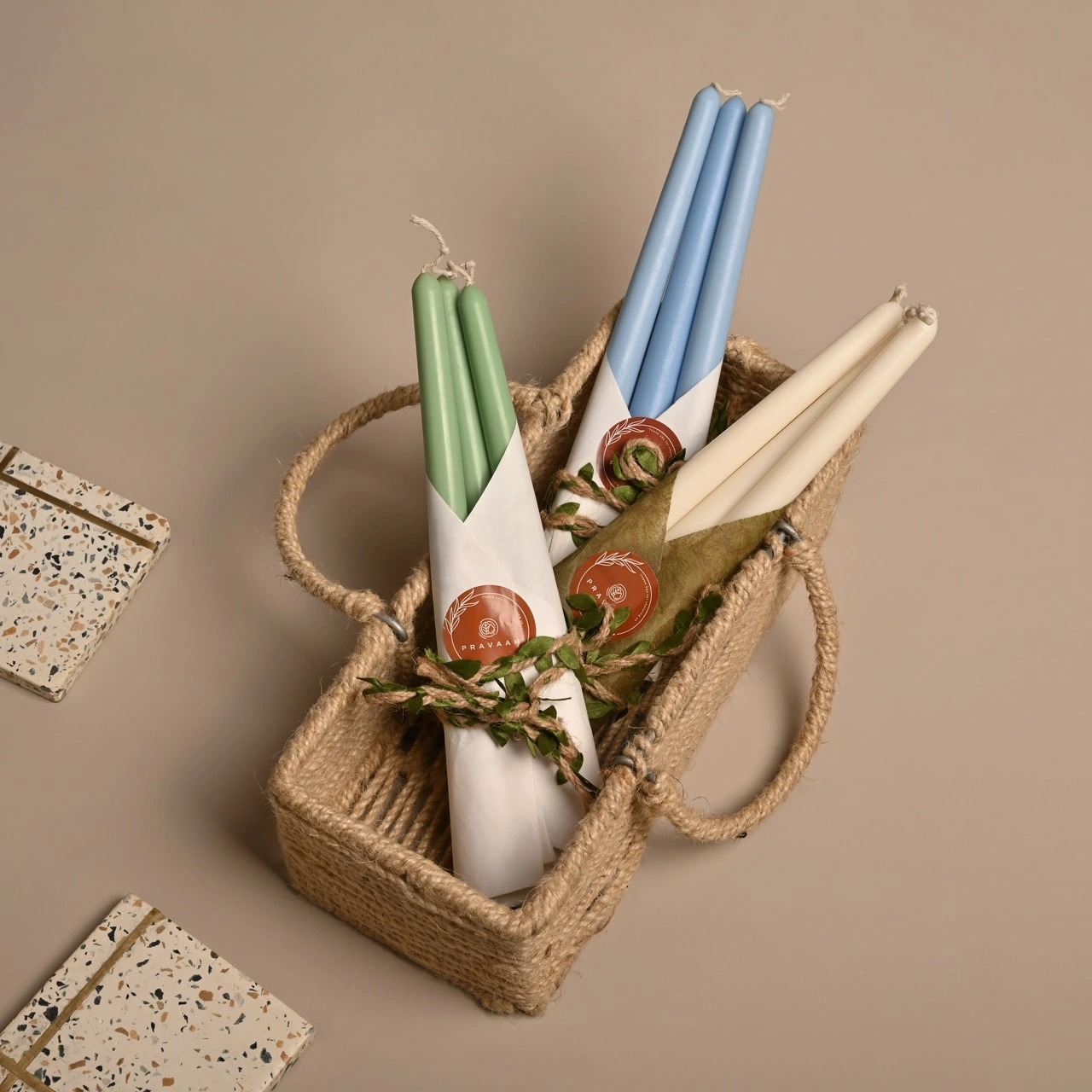 Tall Taper Unscented Soy Wax Candle 2 Tall Taper Unscented Soy Wax Candle (2)