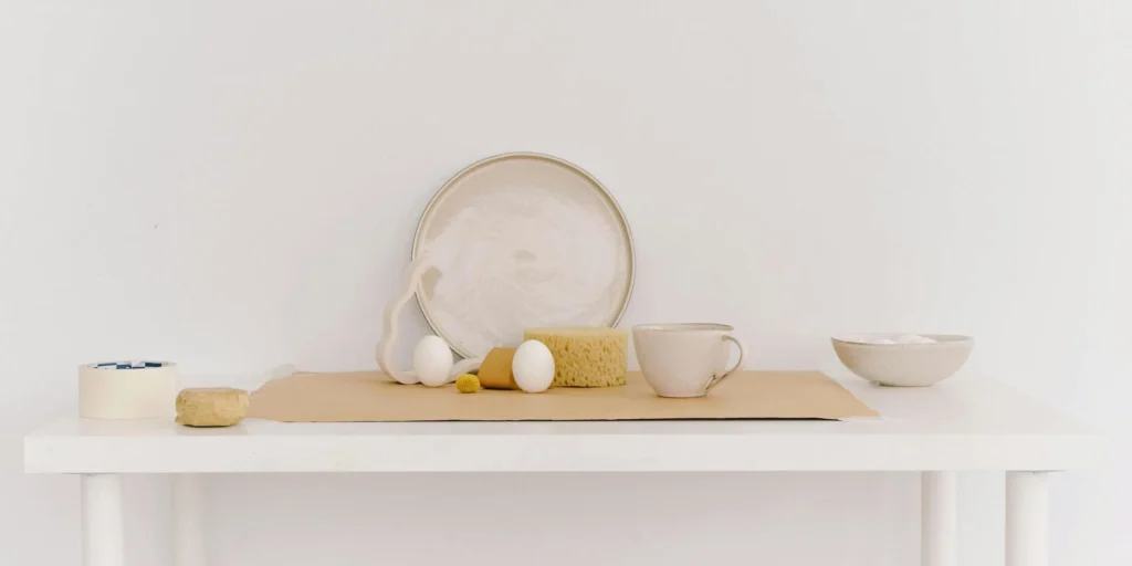 ceramic white table